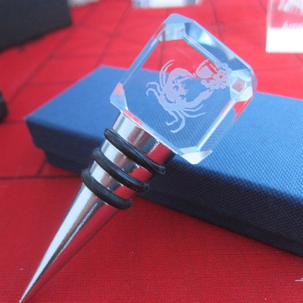 Crystal Square Wine Stopper