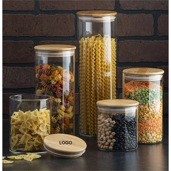 Glass Jars with Sustainable Bamboo Lids