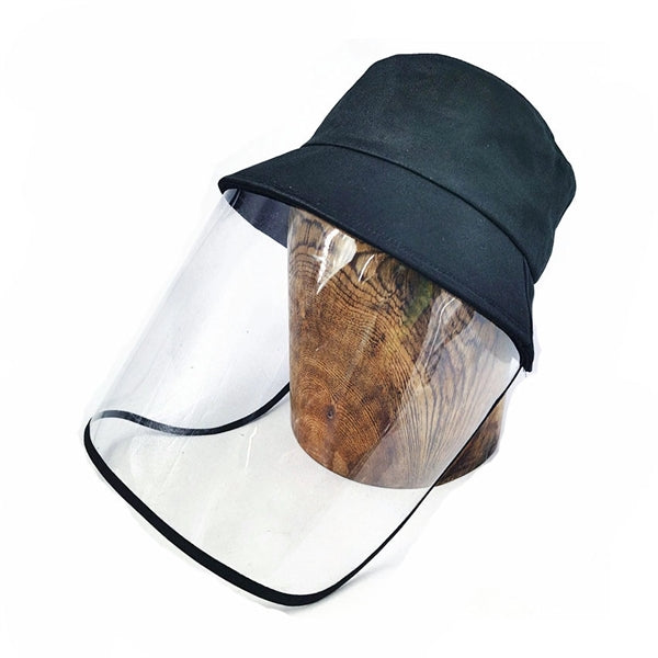 Bucket hat with face shield