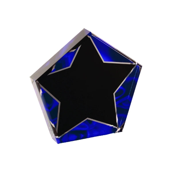 6" Star Blue Velvet Acrylic
