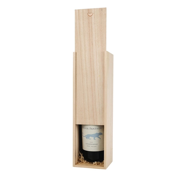 Single Wine Bottle Wooden Box With Handle