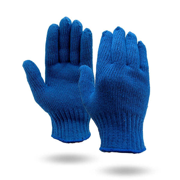 Royal Blue Knit Gloves