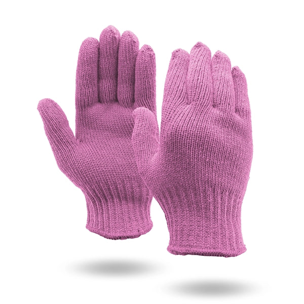 Pink Knit Gloves