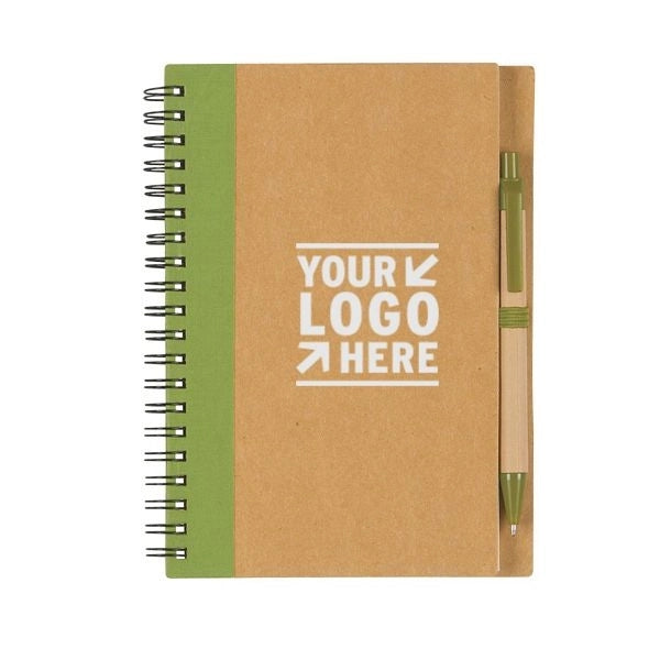 Eco Spiral Notebook and Pen