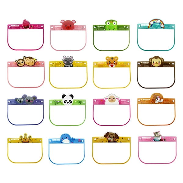 Kids Face Cover Mask with Clear Visor Elastic Band