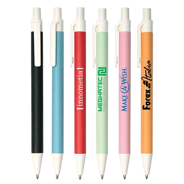 Colored paper ballpoint pen