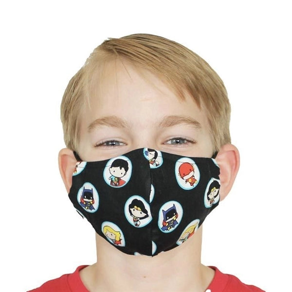Kids w/ Full Color Imprint Cotton Safety Face Masks