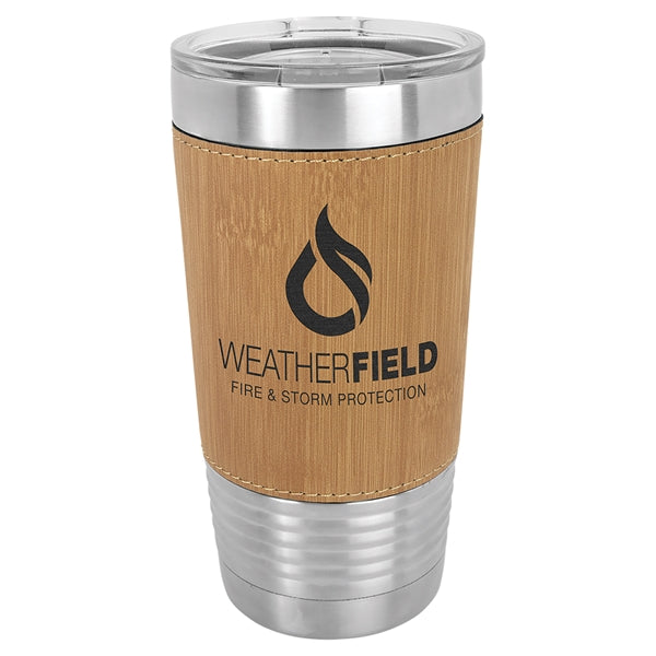 Polar Camel 20 oz Leatherette Vacuum Insulated Tumbler