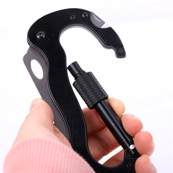 5 in 1 Survival Carabiner Outdoor Mountain Climbing