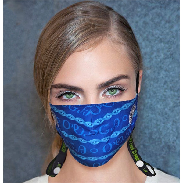 3 Layer Face Mask Lanyard Combo w/ Custom Imprint Polyester