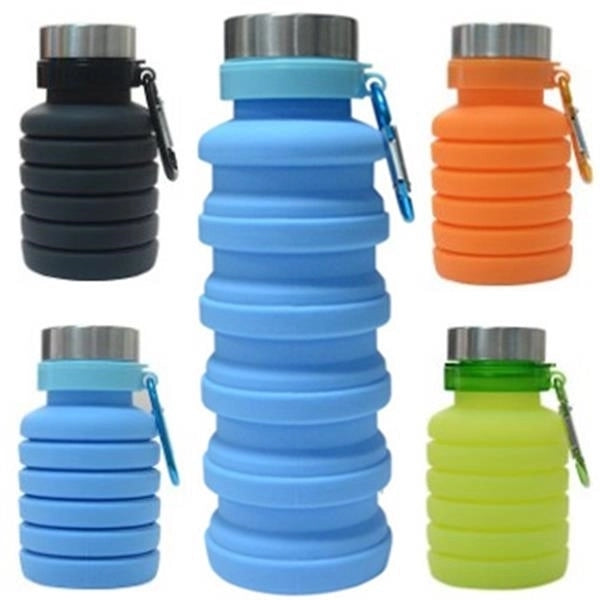 16oz Collapsible Travel Water Bottle