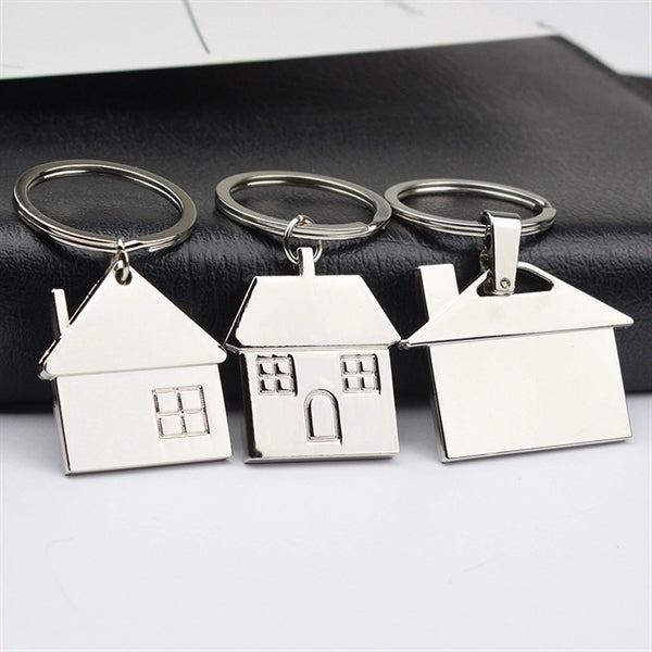 Metal House Keychain
