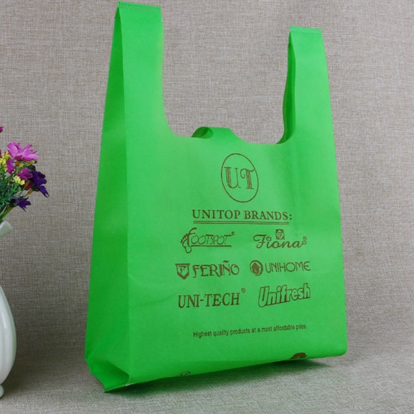 Supermarket Eco-friendly Non-woven Vest Shopping Bags