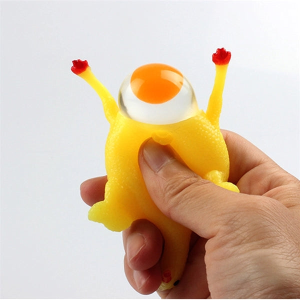 Laying Egg Hens Keychain