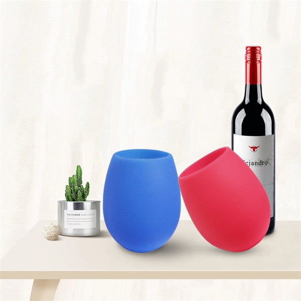 Silicone Wine Glasses- Unbreakable Outdoor Rubber Wine Glass