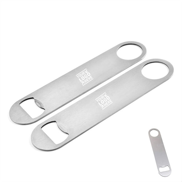 Blank Bar Blade Beer Stainless Steel Flat Bottle Opener