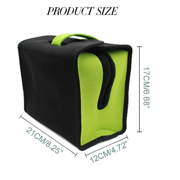 Neoprene Zippered Cooler Tote Handbag Insulated Lunch Bag