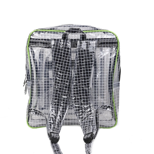 Electrostatic prevention Transparent Grid Backpack