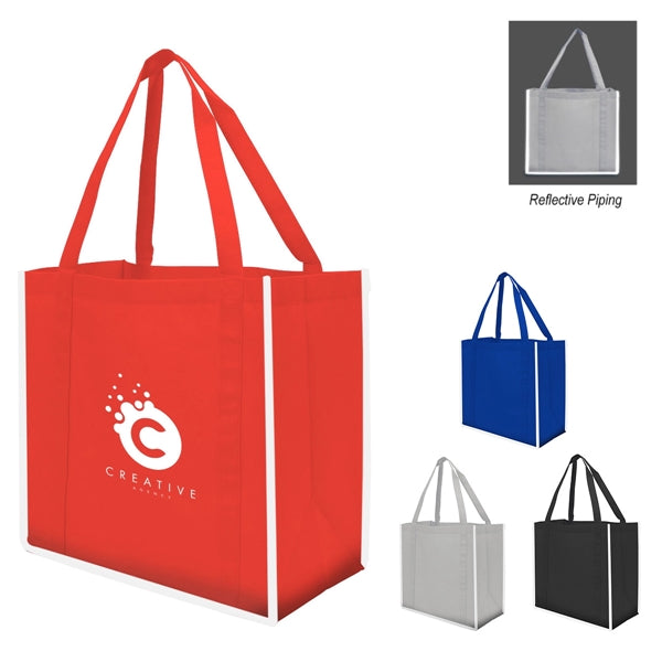 Spacious Reflective-Accented Daily Tote