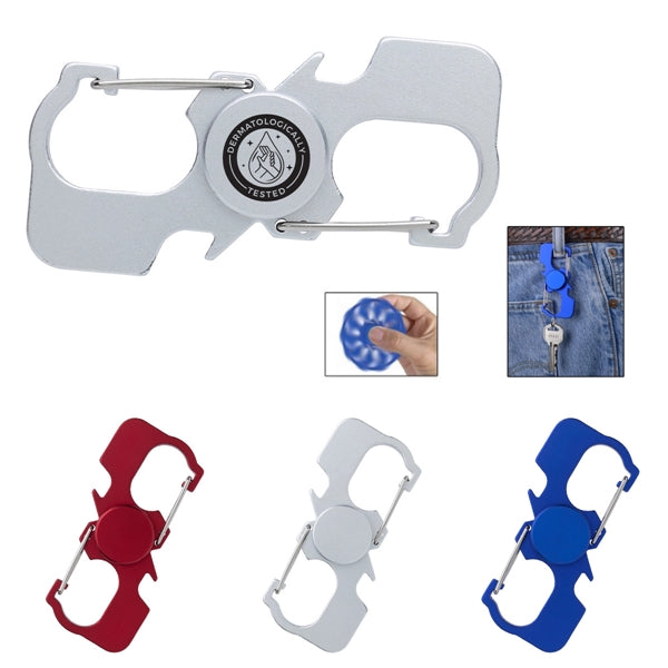 Handy Carabiner Fidget Spinner and Bottle Opener