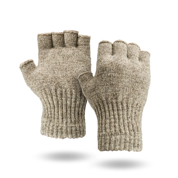 Fingerless Ragg Wool Gloves