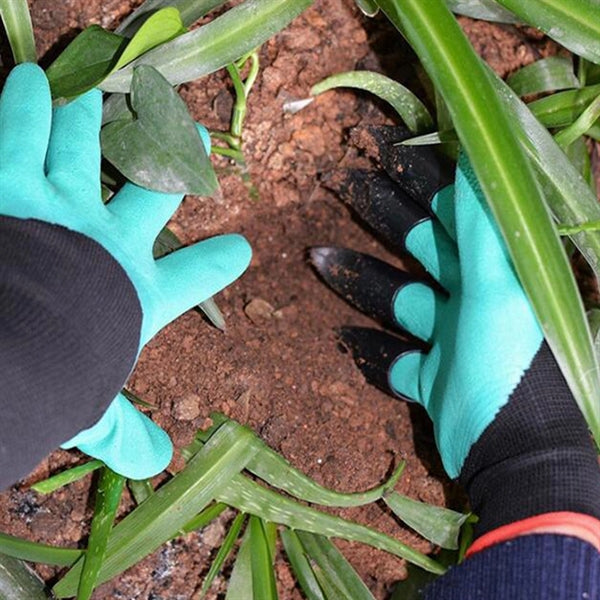 Full color Garden Rubber Gloves With Claws