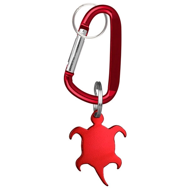 Turtle Shaped Bottle Opener Key Holder and Carabiner
