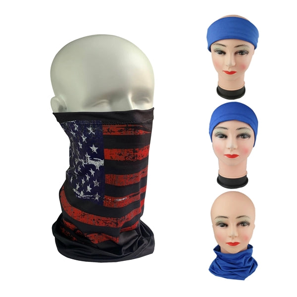 Stretchy 2 layers Lycra Icy Neck Gaiter Tube Bandana