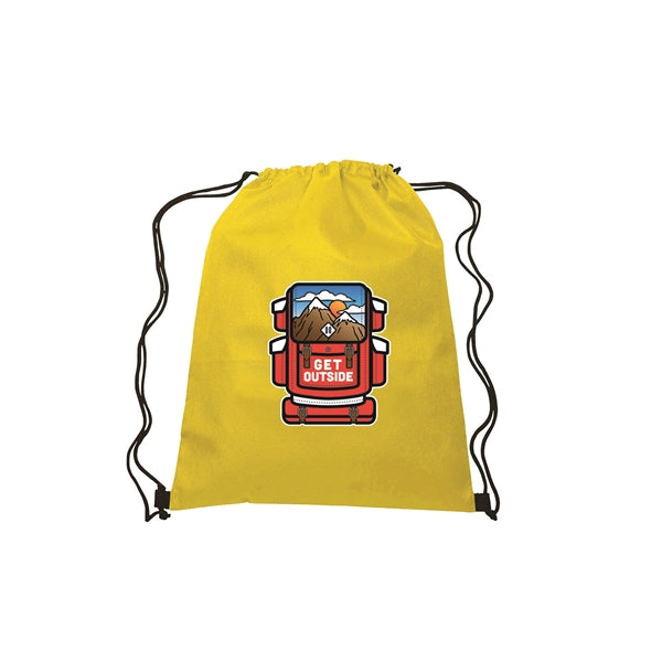 13"w x 16.5"h Drawstring Non-Woven Bag- 4 Color