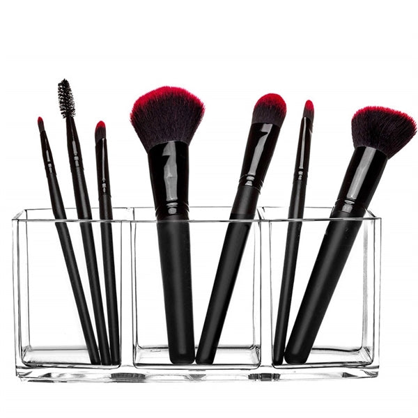 Clear Acrylic Makeup Brush Organizer