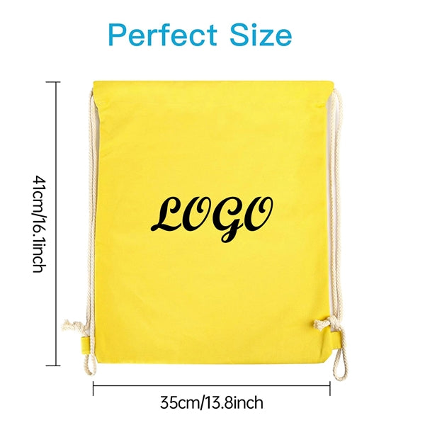 100% Cotton Drawstring Backpacks