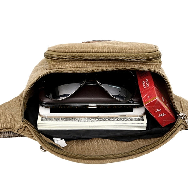 Tourist Canvas Waist Bag