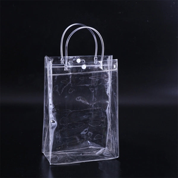 Transparent PVC Gift Wrap with Handles Bag
