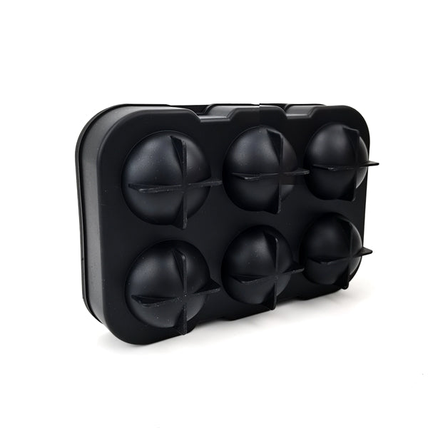 6 Grid Round Ice Cube Tray with Lid
