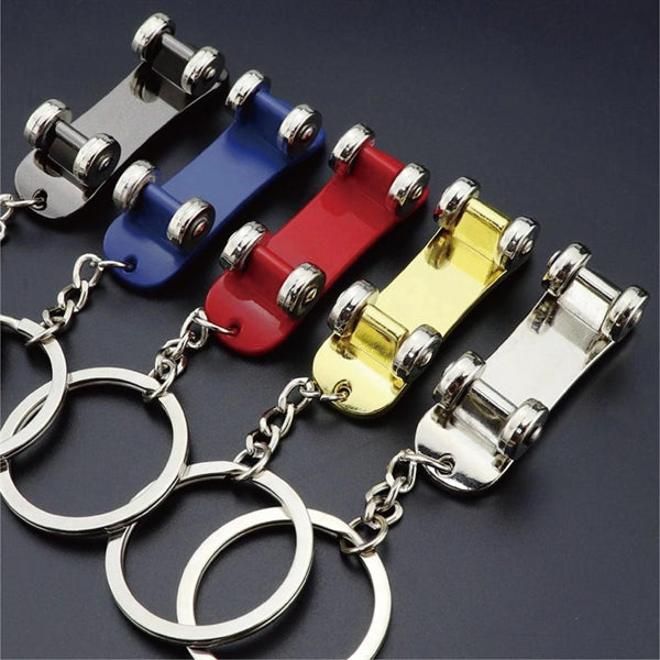 Metal Skateboard Key Chain