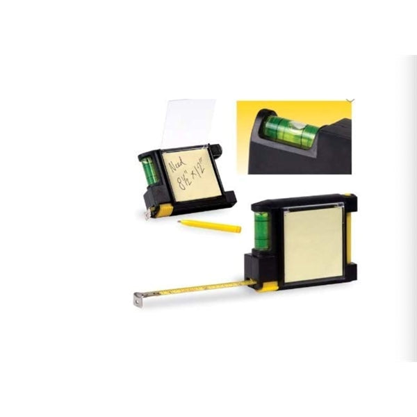 Tape Measure with Level, Pen and Pad