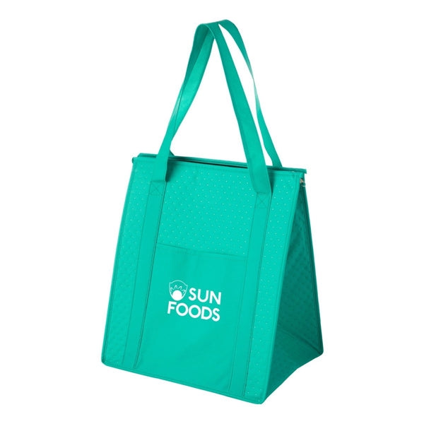 Insulated Cooler Tote Bag with Front Pocket