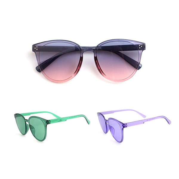 Plastic Frame Transparent Sunglasses