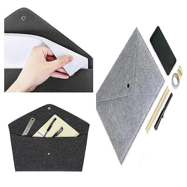 Portable Durable Felt Holder Envelop Document Bag
