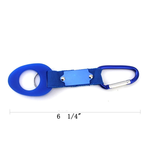 Rubber Kettle Buckle Aluminum Carabiner Keychain