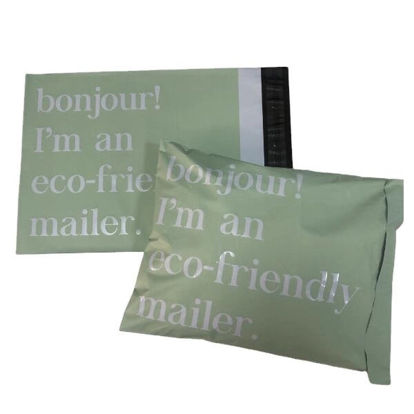 100% Compostable Poly Mailers Plastic Mailing Bag PLA Biodeg