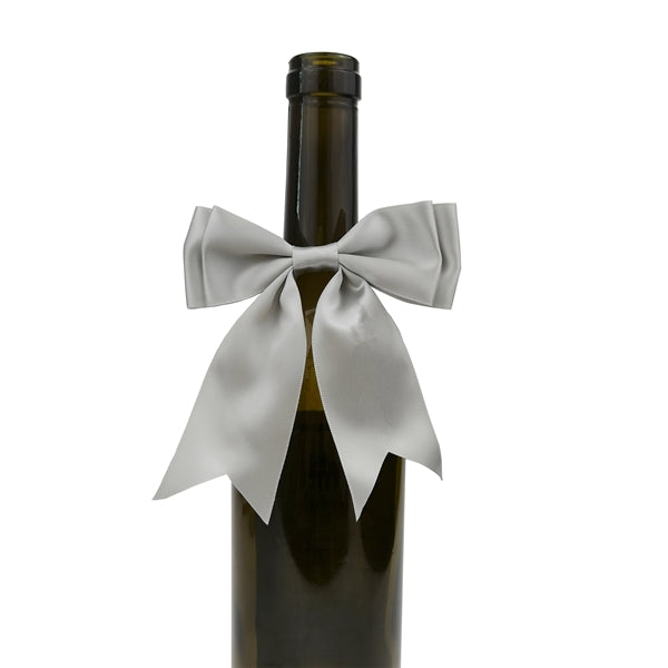 Grosgrain Solid Wine Bottle Neck Bow Tie