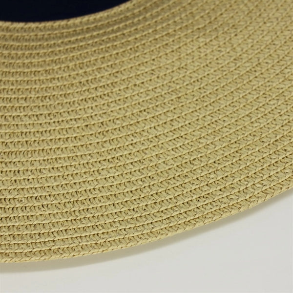 Wide Rim Summer Beach Floppy Straw Band Hat