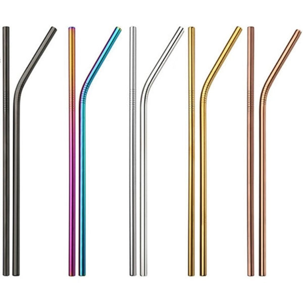Drink Straw Set & Black Pouch