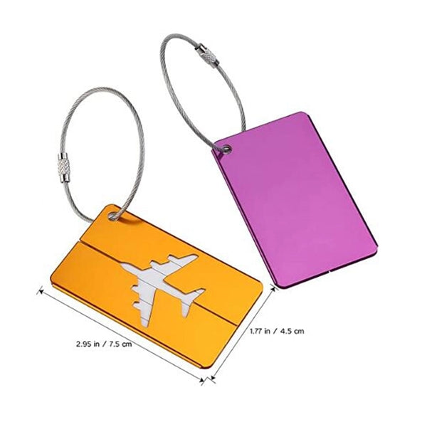 Aluminium Alloy Air Plane Luggage Tag