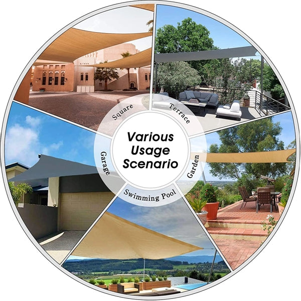 10' x 10' Outdoor Sun Shade Sail Canopy
