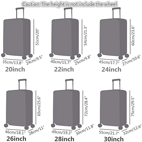 20 Inch PVC Clear Travel Luggage Suitcase Protector Cover