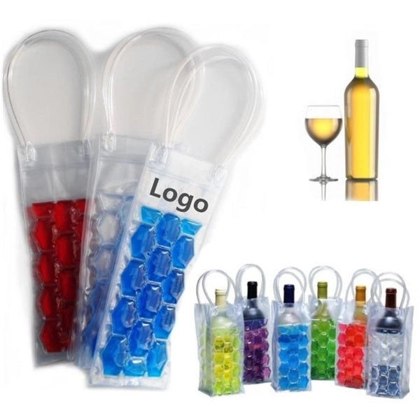 Chiller wine bag,PVC Wine Cooler Bags 2 sided