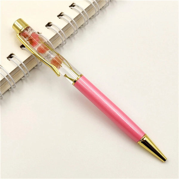 Dried Flower Metal Ballpoint Pen