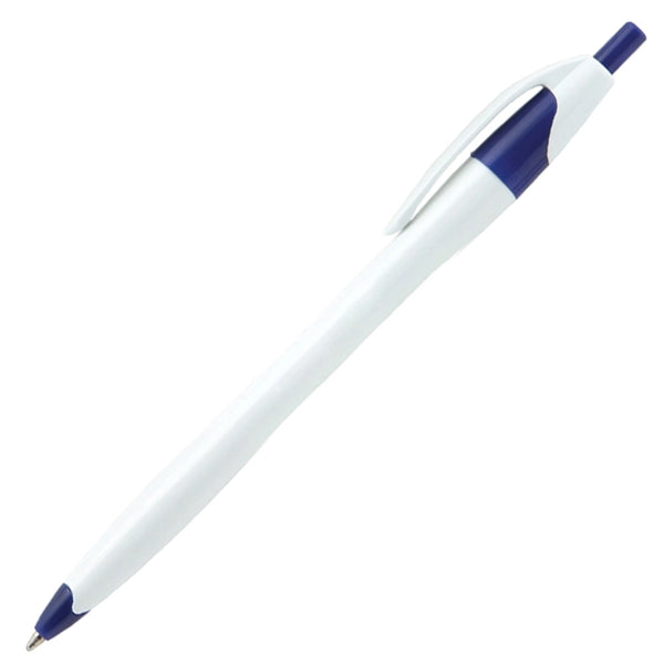 Glittering Stratus White ballpoint plastic pen